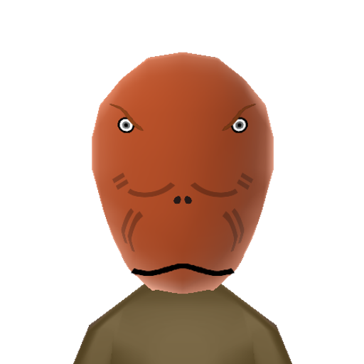 T-Rex Mii character: The king of the dinosaurs. ROAR!!