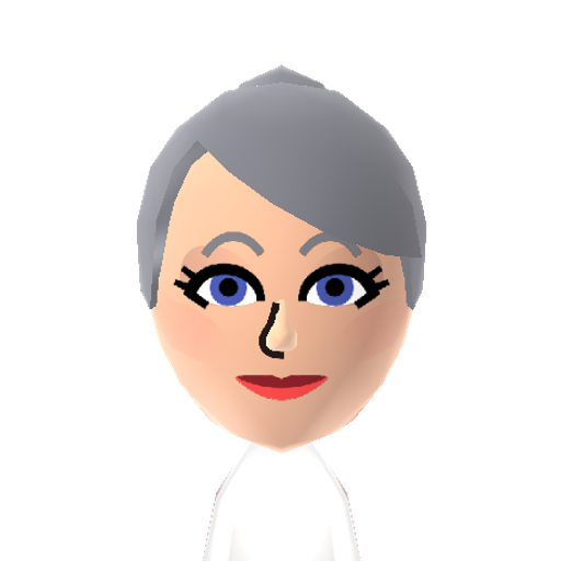 T Leela Mii character: Alien from Futurama, voiced by Katey Segal.