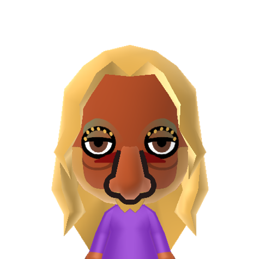 woodgnome2 Mii character: For Halloween! A creature from Germanic folklore. She lives in the woods and is, er, a gnome. This one is a woman - and she's married!... BOO!!!