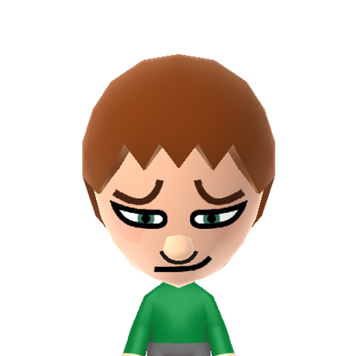 Shy Kid Mii character: A kid talking to a girl he really likes...