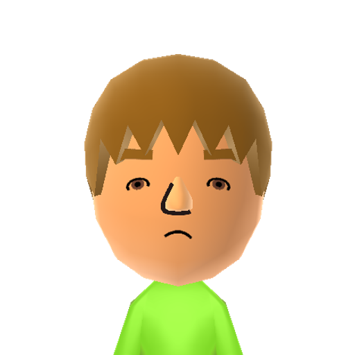domo Mii character: NNID: mr.jellyicee