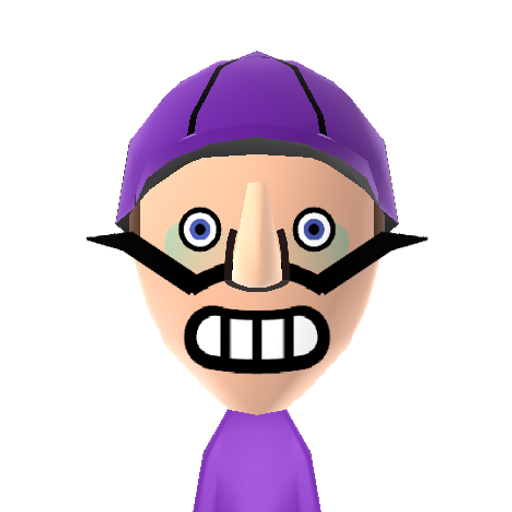 Waluigi Mii character preview
