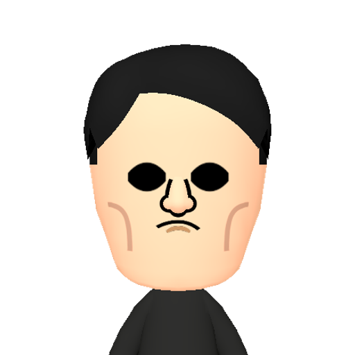 Grey Leno Mii character: Ahoy hoy, it's Grey Leno! ...This dude is an abomination.