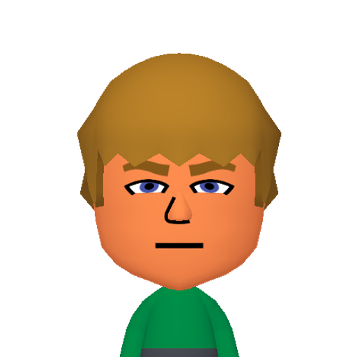 Rex Mii character: A "Realistic" preset from the Mii Lab