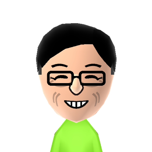 Yoo Jaesuk Mii character: Main host of the South Korean variety show "Running Man". Has many nicknames, among them is Grasshopper.