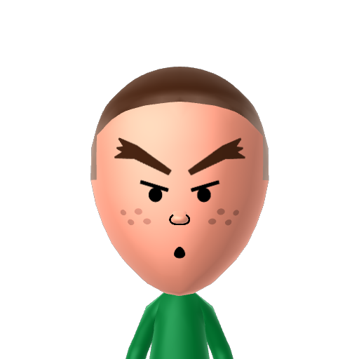 green Mii character preview