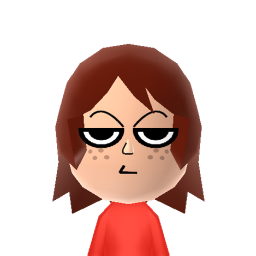 Kim Pine Mii character: From the movie "Scott Pilgrim vs. the World". Played by Alison Pill.