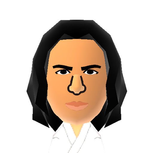 E.Reyes Jr Mii character: Ernie Reyes Jr. Known for his sitcom Sidekick is a Filipino American martial artist who also starred in the Teenage Mutant Ninja Turtles.