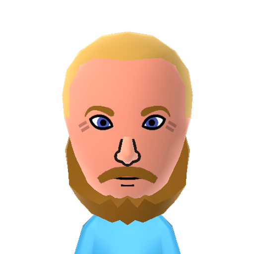 Ragnar Mii character: From the series "Vikings", played by Travis Fimmel.