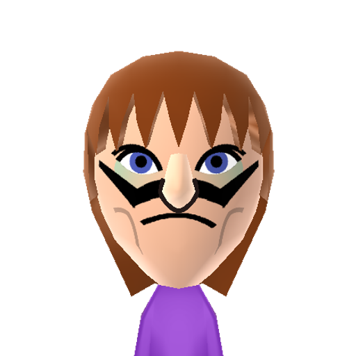 Waluigi Mii character preview