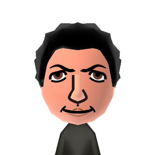 J.Goldblum Mii character: Actor famous for his quirky and eccentric roles. Some notable credits include "The Fly" and "Jurassic Park".