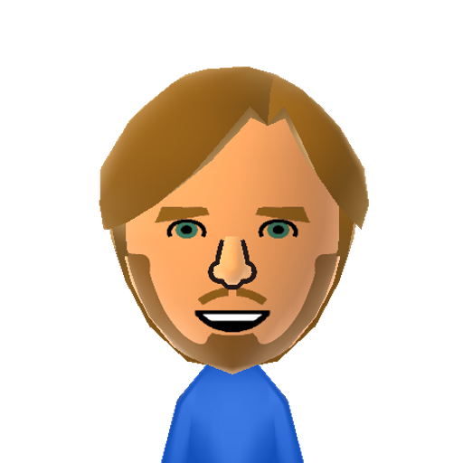Pewds Mii character: a.k.a. Felix Kjellberg, is most famously known for his channel on Youtube. Let's Player that captures his audience with his humorous activity while capturing his facial reactions that make us laugh.