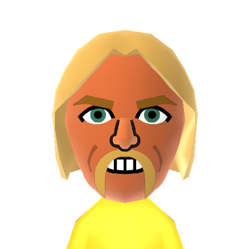 Hulkster Mii character: American pro wrestling legend and part time actor