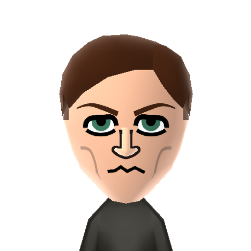 Wicca Mii character: This is a Mii uploaded for the 3DS version and distributed by Mii Central for both the 3DS and Switch versions of Miitopia.