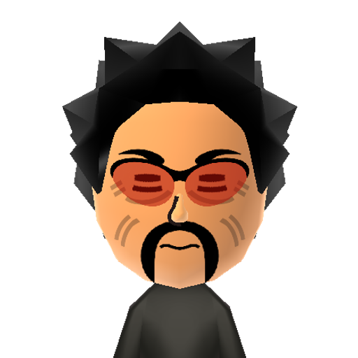 K.J.Father Mii character: From "Rhythm Heaven Megamix". He is the reason why Karate Joe focuses intensely on punching objects (and setting aside the dream of becoming a soccer player).
