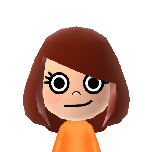 EllaMentre Mii character: The host of the Streetpass DLC game Monster Manor (Streetpass Mansion). Free to share and edit!