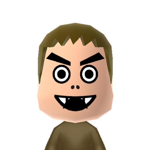 Morton Mii character: The 2nd youngest of the Koopalings and the Miserable one.