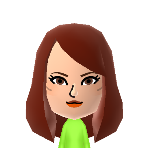 Debby Mii character: Deborah Ann Ryan plays Jessie Prescott in the Disney Channel original series "Jessie" since 2011. This is her official special Tomodachi Mii.