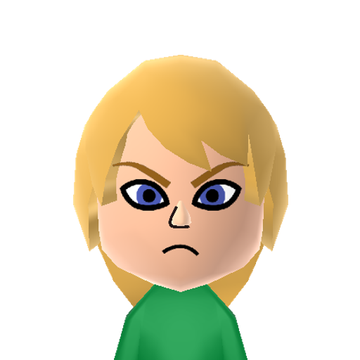 Link Mii character: Hero from "The Legend of Zelda".