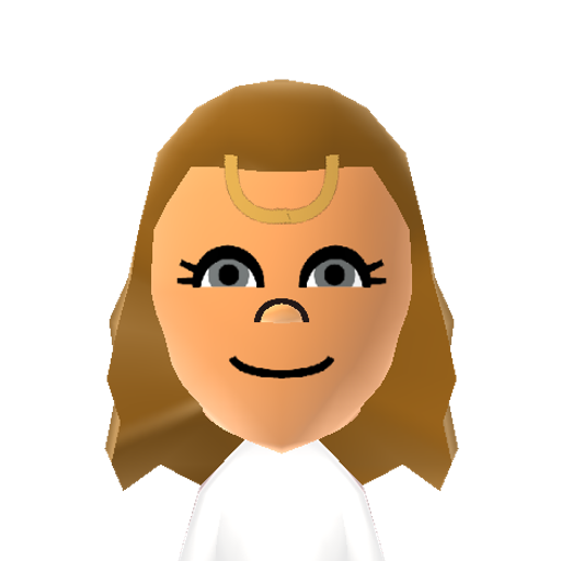 Angel Mii character: WiiLink CMOC Mii that placed 43rd in the "The Angel on Your Shoulder" contest.