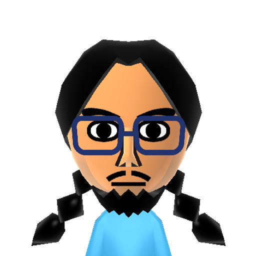SkyBlu Mii character: Member of the party rocking electropop duo LMFAO.