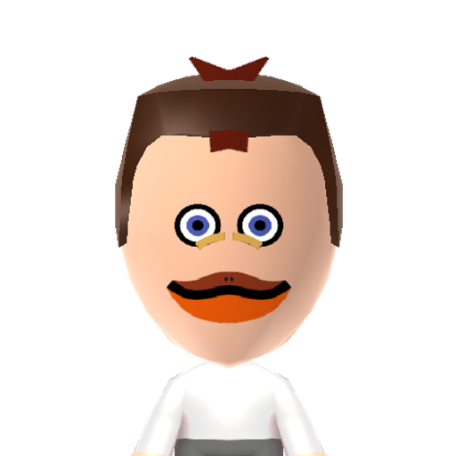 h.t.duck Mii character: The old cigarette smoking, booze drinking duck from Marvel comics and the movie "Howard the Duck".