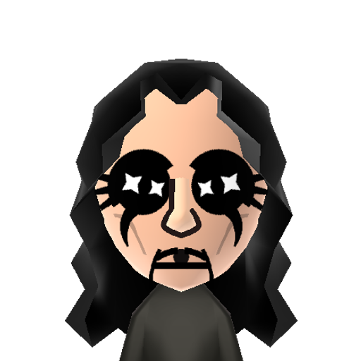 AliceCoopr Mii character: Shock rock singer and songwriter famous for his stage makeup and horror-inspired performances.