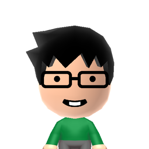 Jake E. Mii character: Alpha human from "Homestuck".