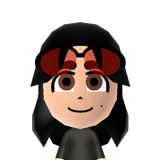 Dark Girl Mii character: A Mii from Wii Sports Anarchy, a mod for Wii Sports