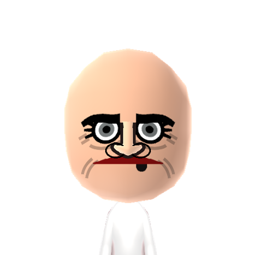Me Gusta Mii character: A Mii based on the Internet Meme "Me Gusta".