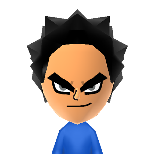 ベジータ Mii character: The bad and good guy from "Dragon Ball Z".