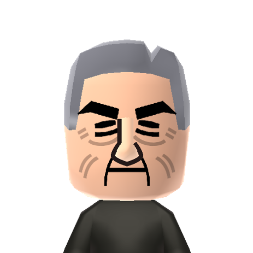 oldman Mii character: Richard Harrison better known as "Old Man" from History Channel's show "Pawn Stars"