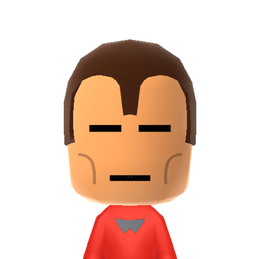 iron man Mii character: From Marvel comics.