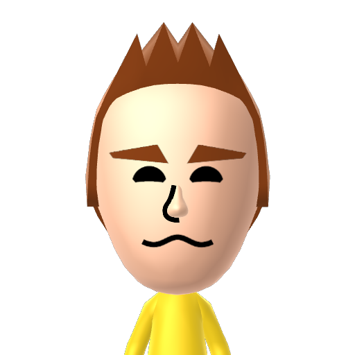 吭吮启吱吲吴吵吸吹吻 Mii character: This is a Mii for testing Mii nicknames.