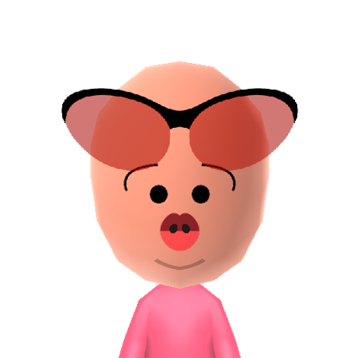 Piglet Mii character: The little pig who is Winnie-the-Pooh's best friend.