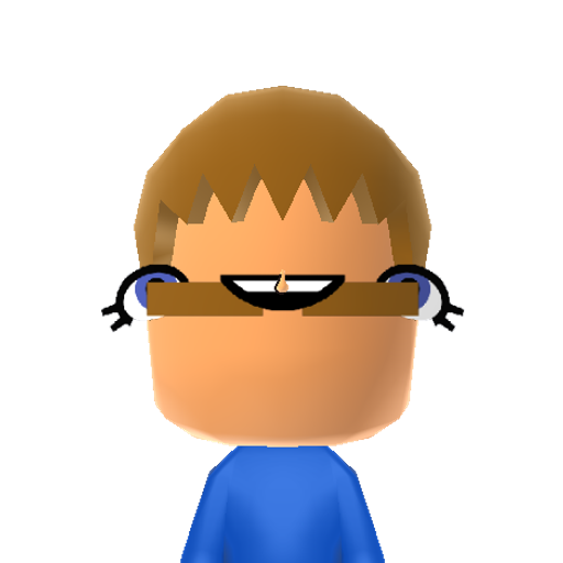Alfie Mii character: A Mii from Wii Sports On Steroids, a mod for WIi Sports