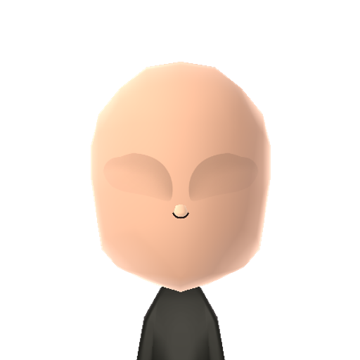 SlenderMan Mii character preview