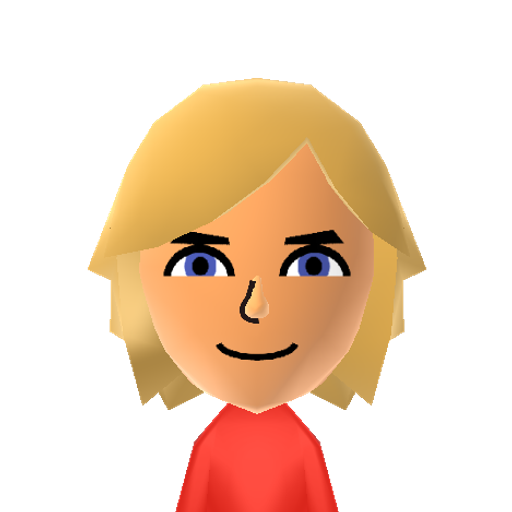 Shulk Mii character preview