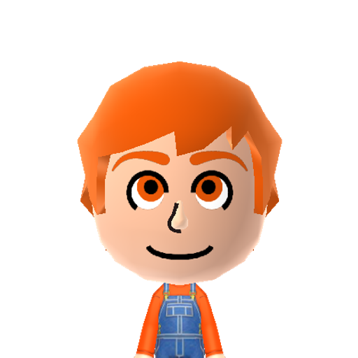 Orange Boy Mii character preview
