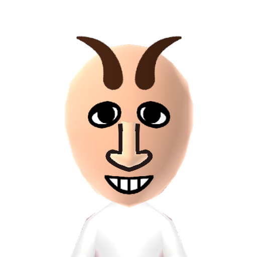 Goat Mii character: It is a Goat.