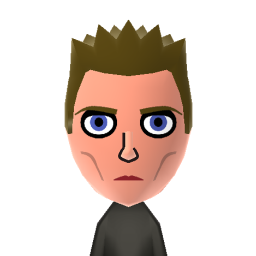 Walken Mii character preview