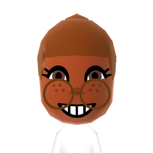 Sandy Mii character: Spongebob's squirrel friend from the animated show " SpongeBob SquarePants".