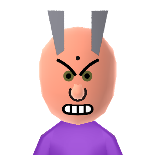Wizpig Mii character: Main antagonist and final boss of "Diddy Kong Racing".