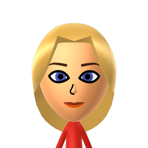 Lindsay Mii character: A Mii from Wii Sports Resort: Meme Squad, a mod for Wii Sports Resort