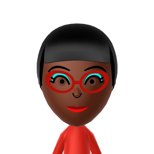 Kelsey Mii character: A Mii from Wii Sports Resort: Meme Squad, a mod for Wii Sports Resort