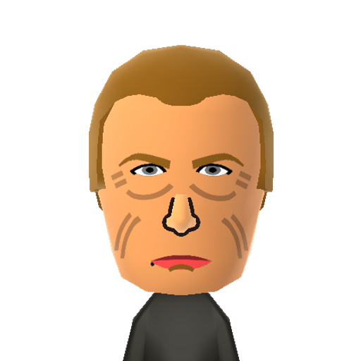 Bill Nighy Mii character: British actor. Dozens of film and TV roles including parts in "Harry Potter", "Love Actually", "Best Exotic Marigold Hotel", etc.
