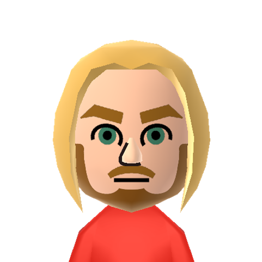 Thor Mii character: These are extracted and derived from the Mii Central Miis from the 3DS Miitopia.