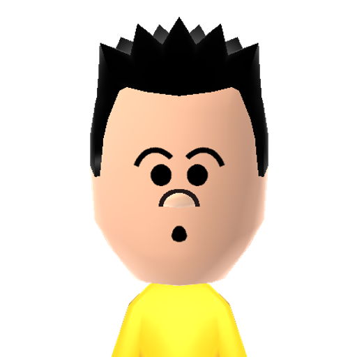 ダン Mii character: A random Mii I made for testing
