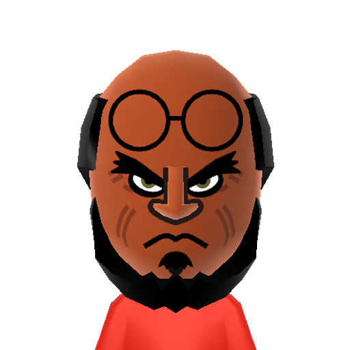 Hellboy Mii character: From the Hellboy comics and the Film's "Hellboy", and "Hellboy 2: Rise of The Golden Army" Created by Dark Horse Comics writer Mike Mignola