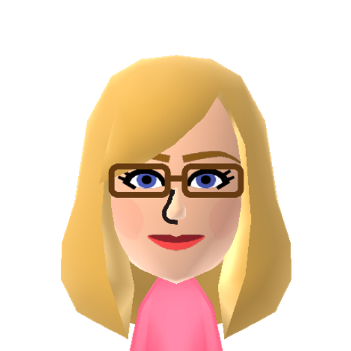 Felicity Mii character: From the TV show "Arrow." She is an IT girl who helps Oliver on his crusade. Played by Emily Bett Rickards.